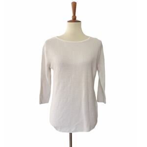 Aritzia Wilfred Womens Blanchard Linen Blend Sweater Top Pullover XXS